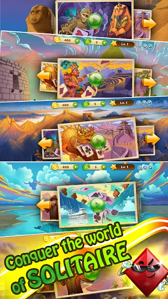 Solitaire Journey (Солитер Джорни)  [МОД Menu] Screenshot 2