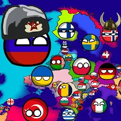 Скачать взлом Countryballs: World War Simula (Кантриболс)  [МОД Меню] - последняя версия apk на Андроид