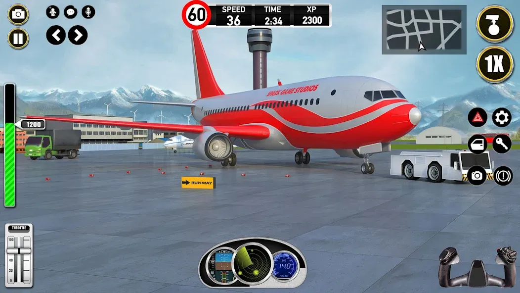 Plane Pilot Flight Simulator (Плейн Пилот Флайт Симулятор)  [МОД Mega Pack] Screenshot 5