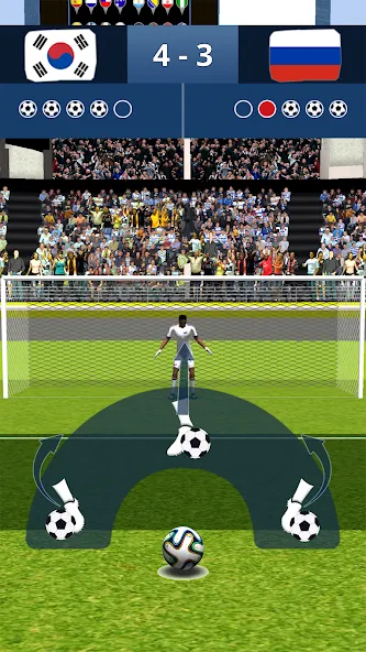 Final Shoot: Penalty-Shootout  [МОД Бесконечные монеты] Screenshot 1