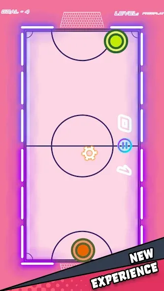 Air Hockey Glow HD Ultimate 2D (Эйр)  [МОД Все открыто] Screenshot 2