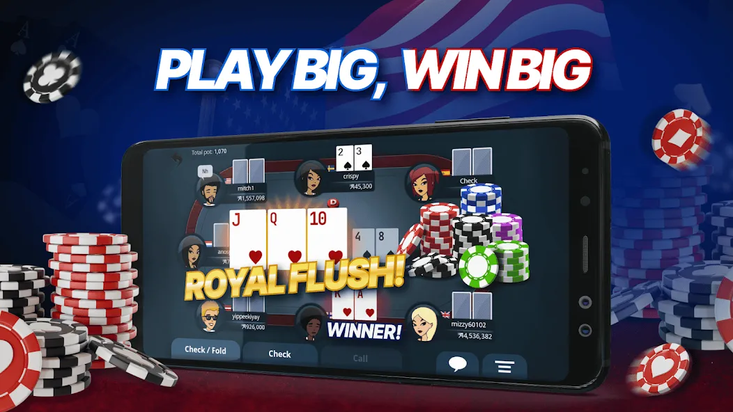 Appeak Poker – Texas Holdem (Аппик покер)  [МОД Меню] Screenshot 3