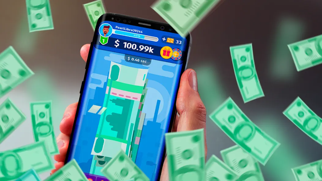 Money cash clicker  [МОД Unlocked] Screenshot 1