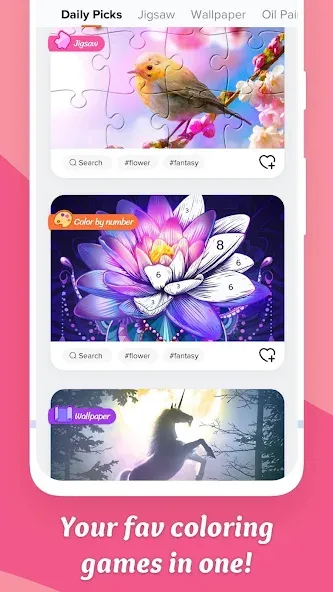 Coloring Game: Paint by Number  [МОД Mega Pack] Screenshot 1