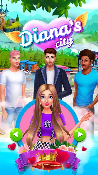 Diana's city-fashion & beauty  [МОД Меню] Screenshot 1