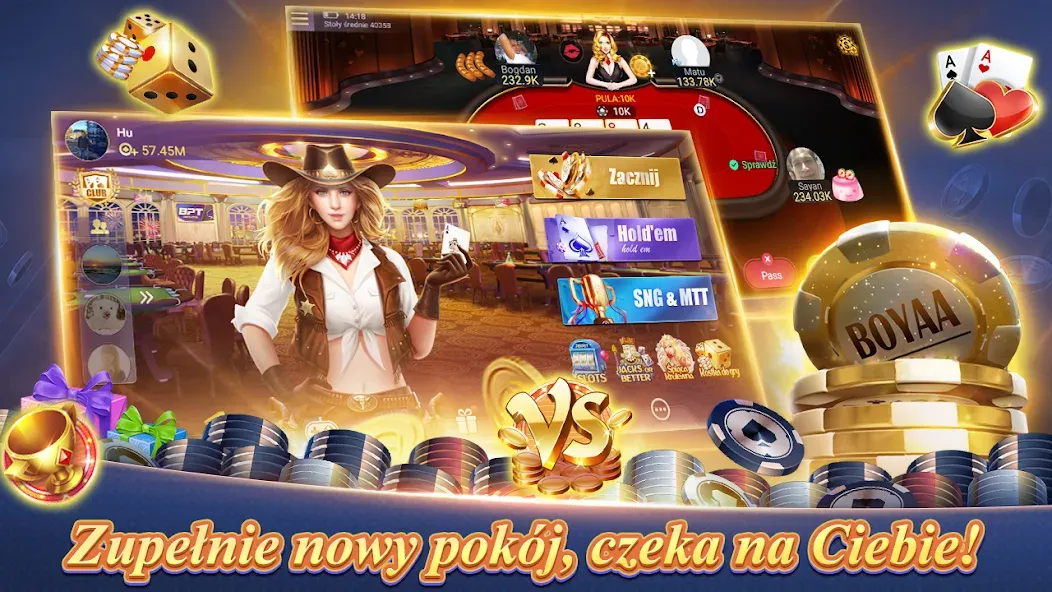 Texas Poker Polski  (Boyaa) (Техасский Покер Польский)  [МОД Много монет] Screenshot 3