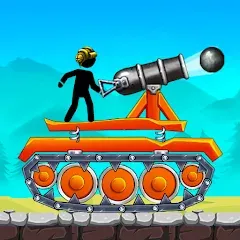 Скачать взломанную The Tank: Stick pocket hill (Зе Тенк)  [МОД Unlimited Money] - стабильная версия apk на Андроид