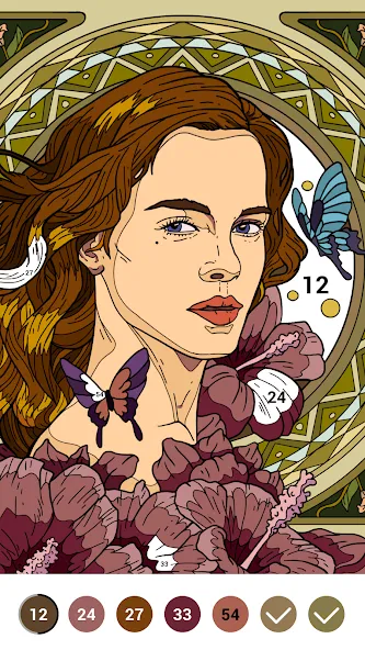 Casual Color - Color by Number  [МОД Много монет] Screenshot 1