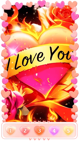 Love, Heart Coloring Book  [МОД Mega Pack] Screenshot 3