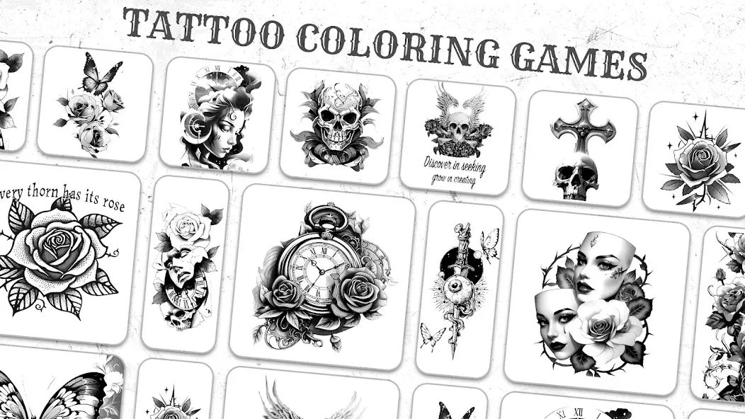 Tattoo Coloring games  [МОД Много монет] Screenshot 4
