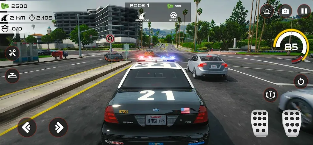 Highway Police Chase Simulator  [МОД Menu] Screenshot 4