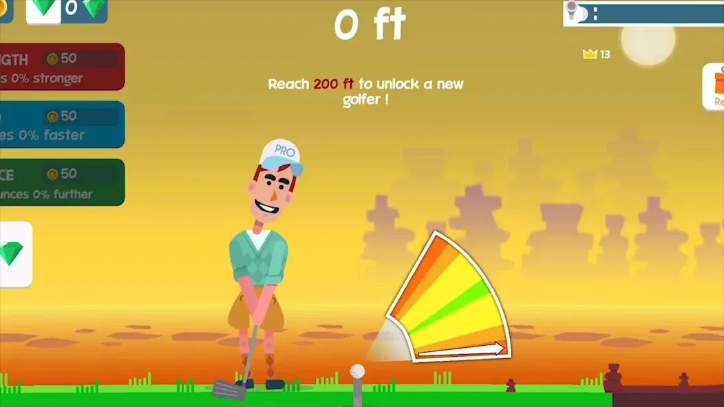 Golf Orbit: Oneshot Golf Games  [МОД Unlocked] Screenshot 1