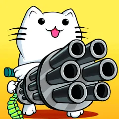 Взломанная Stickman Cat Gun offline games  [МОД Mega Pack] - стабильная версия apk на Андроид