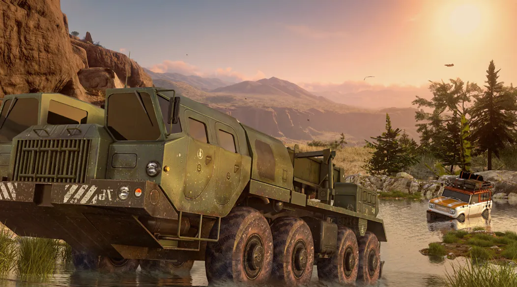 Offroad Mud Truck Driving Sim  [МОД Меню] Screenshot 1