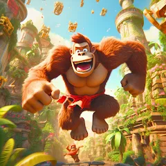 Взлом Monkey jungle run kong gorilla  [МОД Бесконечные деньги] - полная версия apk на Андроид
