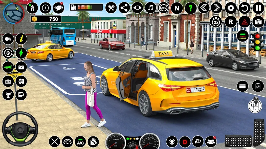 Russian Taxi Driving Simulator  [МОД Unlimited Money] Screenshot 4