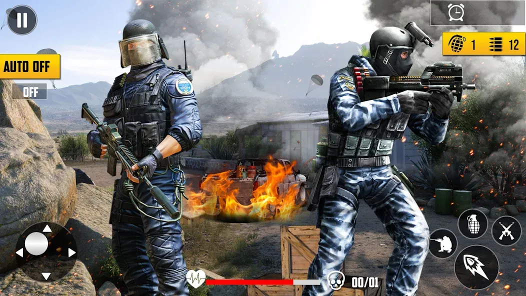 Gun Shooting Games Fps Offline  [МОД Все открыто] Screenshot 5