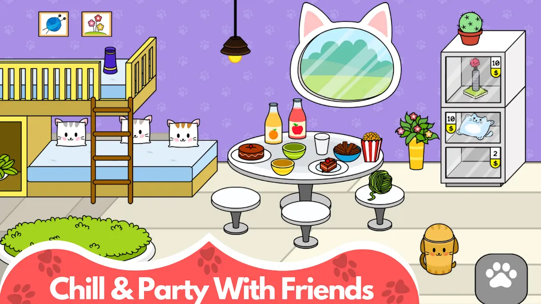 My Cat Town - Cute Kitty Games  [МОД Все открыто] Screenshot 3