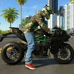 Взлом Kawasaki Ninja H2r Games 3D (Кавасаки Ниндзя 2р Игры 3D)  [МОД Много монет] - стабильная версия apk на Андроид