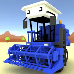 Скачать взломанную Blocky Farm Racing & Simulator  [МОД Много монет] - стабильная версия apk на Андроид