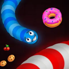 Скачать взлом Snake vs Worms: Fun .io Zone  [МОД Unlocked] - полная версия apk на Андроид