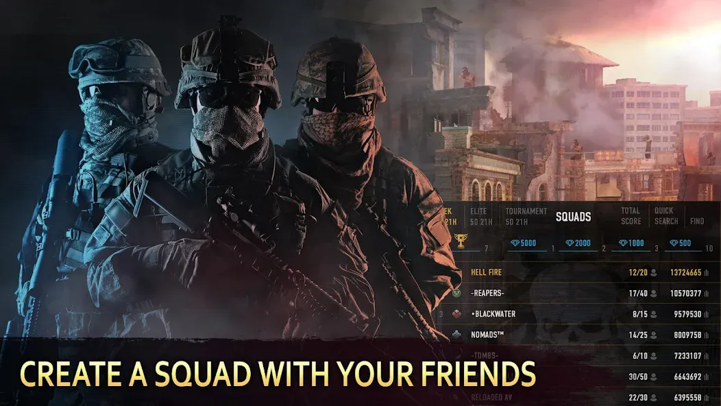 Sniper Arena: PvP Army Shooter  [МОД Бесконечные деньги] Screenshot 1