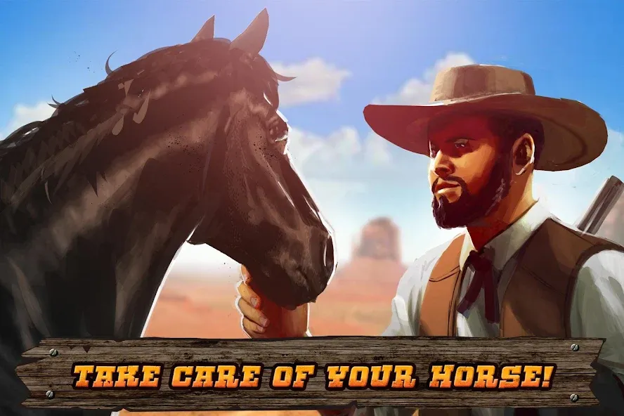 Cowboys Horse Racing Derby  [МОД Бесконечные монеты] Screenshot 2