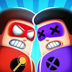 Взлом The Superhero League (Зе Суперхиро Лигующ)  [МОД Много монет] - стабильная версия apk на Андроид