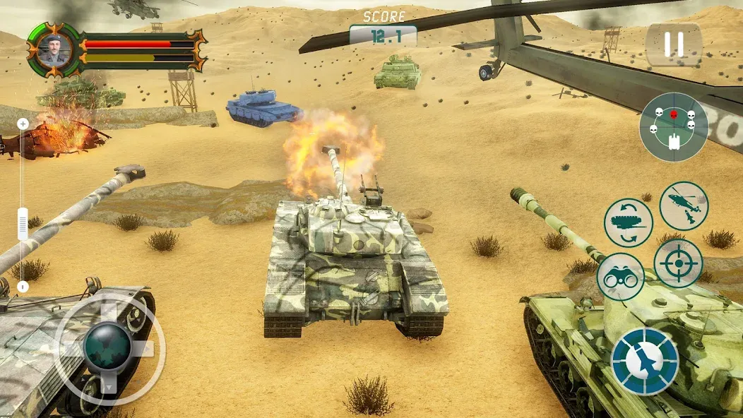 Army Tank Games Offline 3d  [МОД Unlimited Money] Screenshot 1