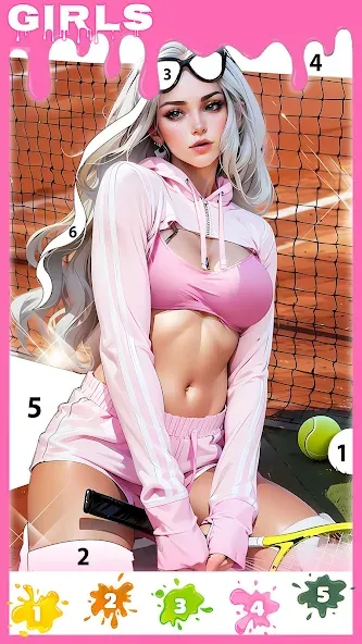 Paint Color: Color by number  [МОД Unlocked] Screenshot 2