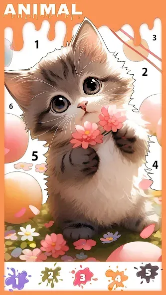 Paint Color: Color by number  [МОД Unlocked] Screenshot 5