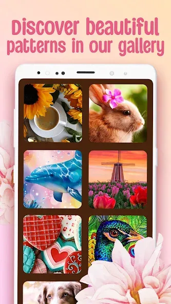 Cross-Stitch: Coloring Book (Кросс)  [МОД Бесконечные монеты] Screenshot 4