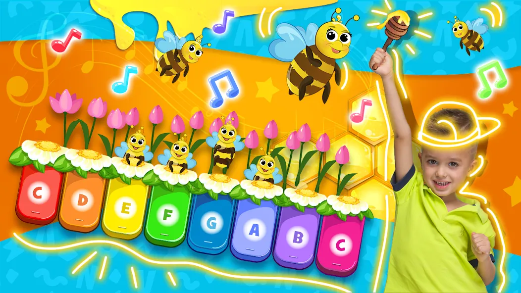 Vlad and Niki: Kids Piano  [МОД Бесконечные деньги] Screenshot 1