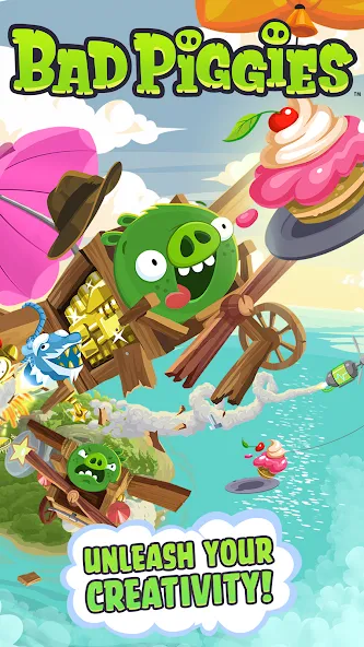 Bad Piggies (Бэд Пиггиз)  [МОД Много монет] Screenshot 1