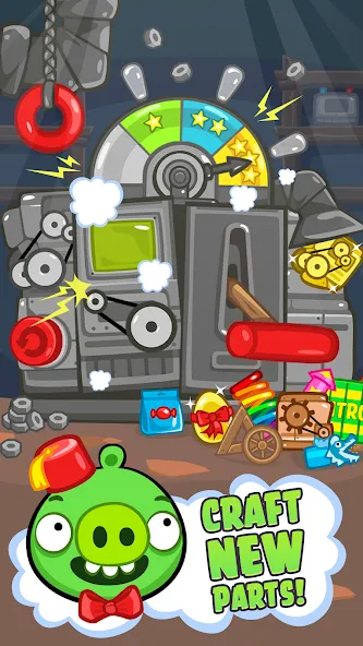 Bad Piggies (Бэд Пиггиз)  [МОД Много монет] Screenshot 3