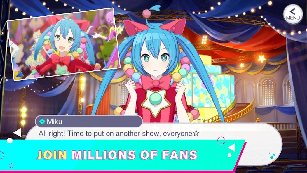 HATSUNE MIKU: COLORFUL STAGE! (Хацуне Мику)  [МОД Много монет] Screenshot 5
