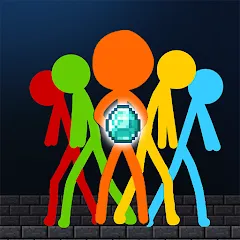 Взлом Stick-man Battle - Craft World  [МОД Бесконечные монеты] - полная версия apk на Андроид