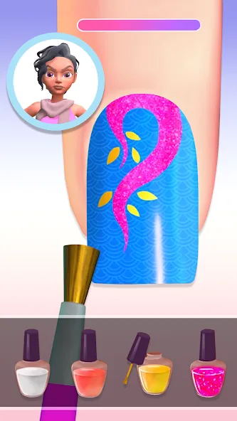 Nail Salon 3D  [МОД Бесконечные монеты] Screenshot 5