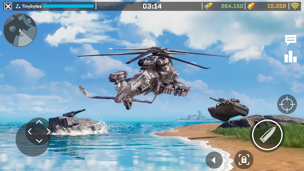 Massive Warfare: Tanks PvP War (Массовая война)  [МОД Unlocked] Screenshot 1