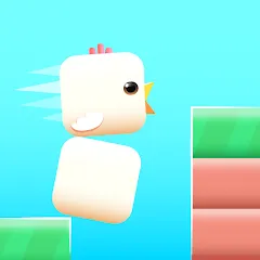 Взломанная Square Bird - Flappy Chicken (Сквер Брд)  [МОД Много денег] - последняя версия apk на Андроид