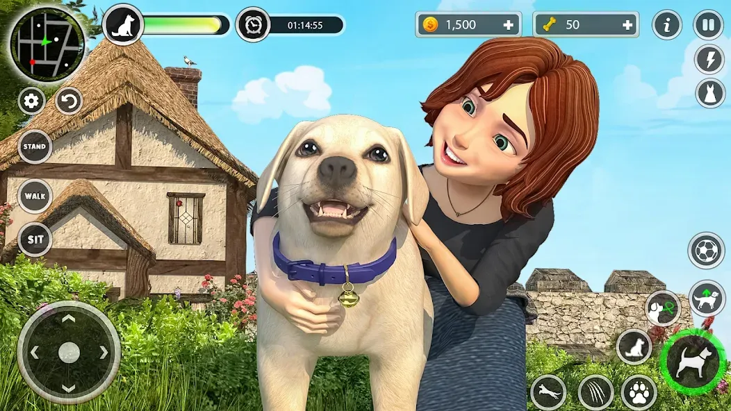 Dog Simulator Pet Dog Games 3D  [МОД Все открыто] Screenshot 3