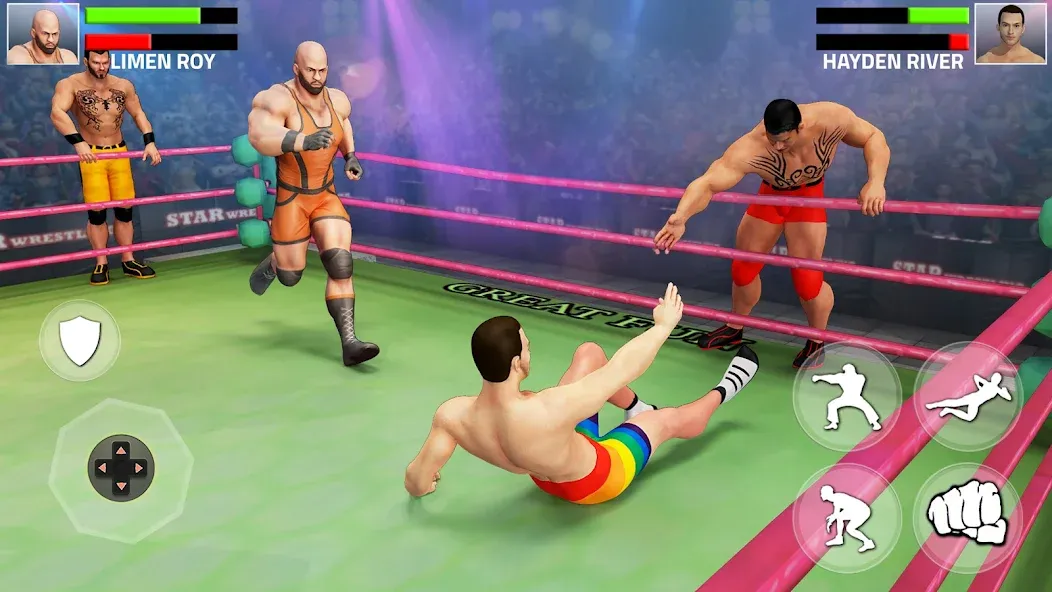 Tag Team Wrestling Game (Таг Тим Реслинг Гейм)  [МОД Бесконечные монеты] Screenshot 1
