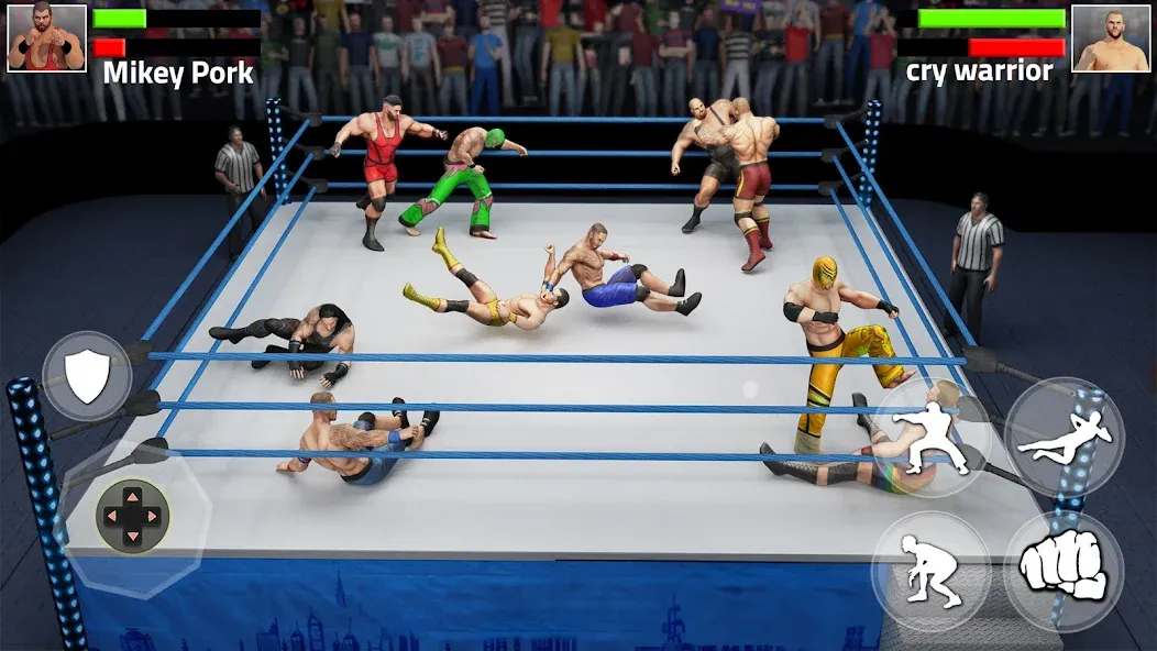 Tag Team Wrestling Game (Таг Тим Реслинг Гейм)  [МОД Бесконечные монеты] Screenshot 2