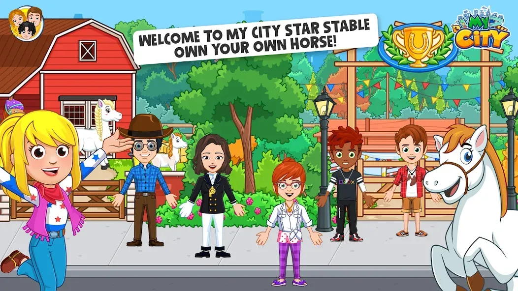 My City: Star Horse Stable (Мой город)  [МОД Все открыто] Screenshot 1