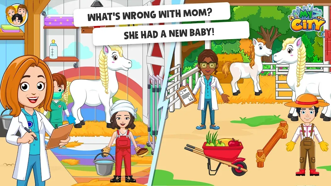 My City: Star Horse Stable (Мой город)  [МОД Все открыто] Screenshot 3