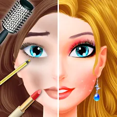 Взломанная Makeup games makeover dress up  [МОД Unlimited Money] - полная версия apk на Андроид