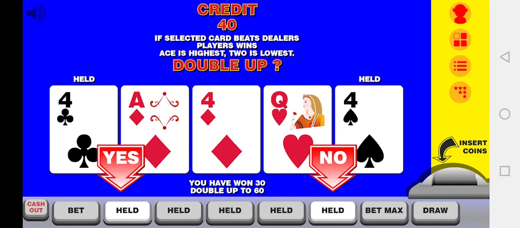 Video Poker with Double Up  [МОД Unlimited Money] Screenshot 2
