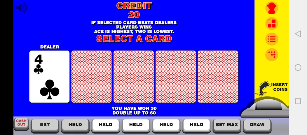 Video Poker with Double Up  [МОД Unlimited Money] Screenshot 3