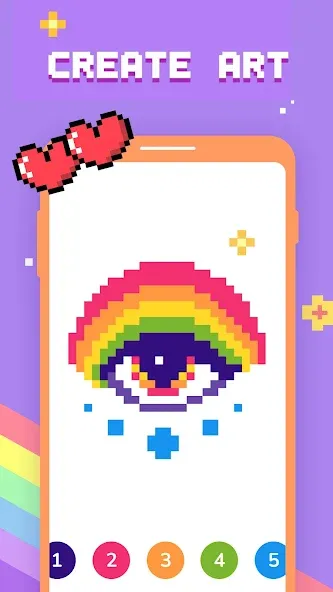 Paint by Number - Pixel Art  [МОД Все открыто] Screenshot 3