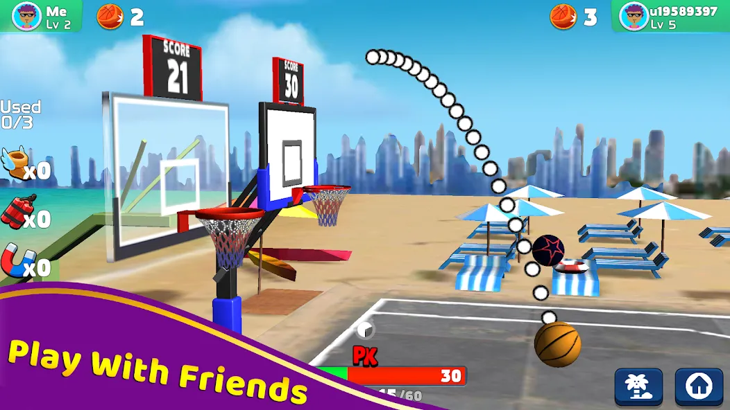 Shoot Challenge Basketball (Шут Челлендж Баскетбол)  [МОД Menu] Screenshot 5